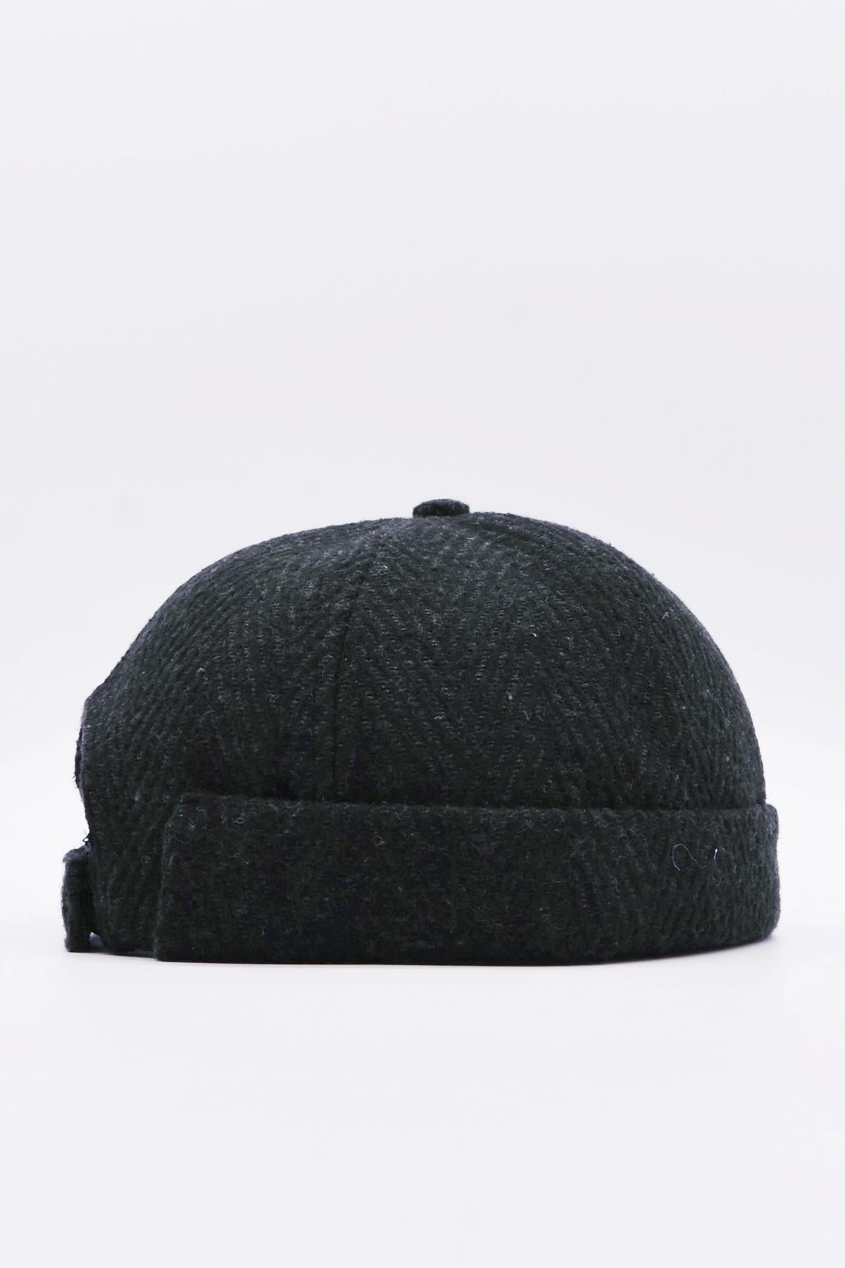 Kasket Etnik Desen Kısa Docker Şapka Vintage Cap