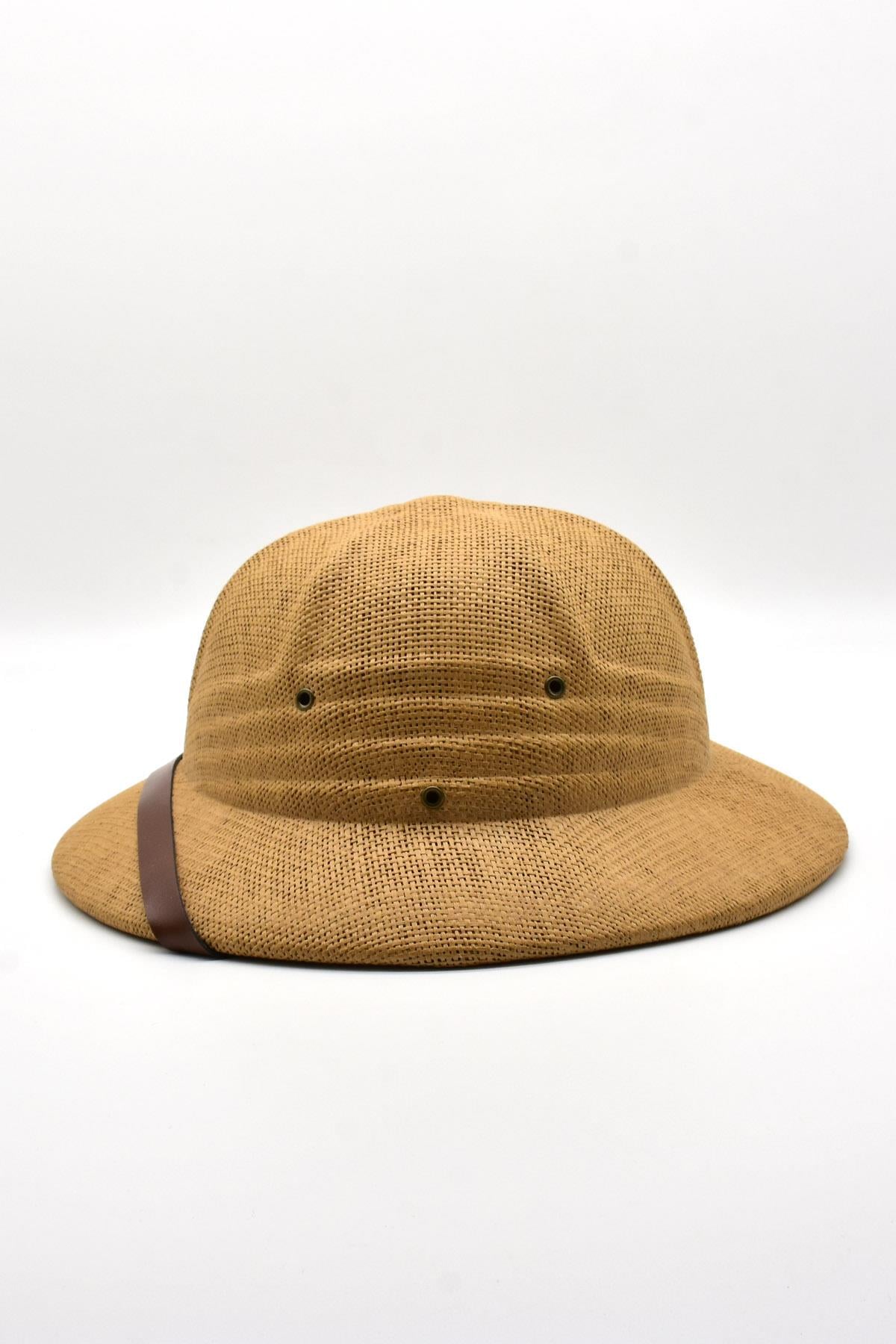 Premium Safari Explorer Şapka Unisex Ayarlanabilir Hasır Kask