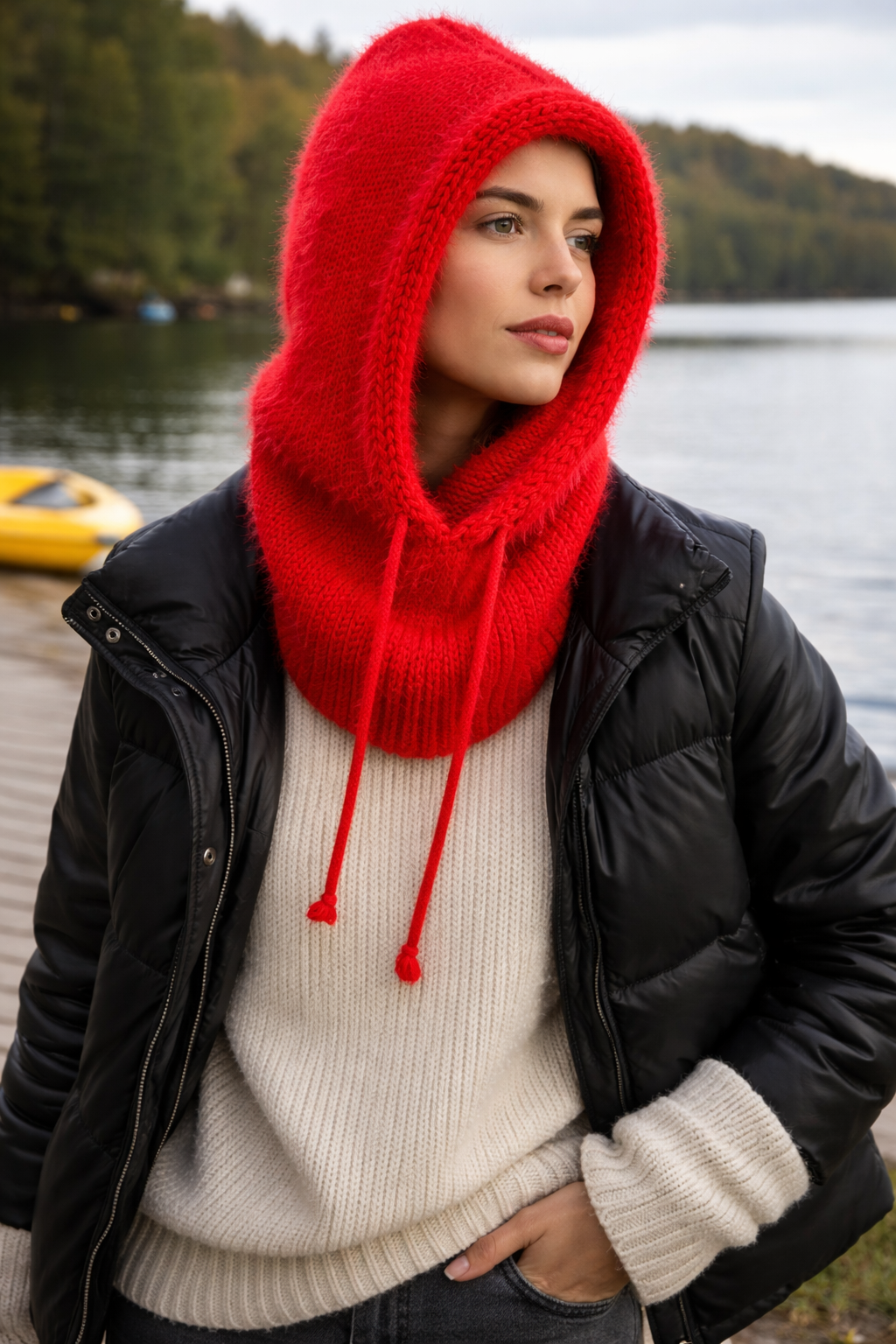 Premium Yumoş Balaklava – Ultra Yumuşak Kapüşonlu Boyunluk