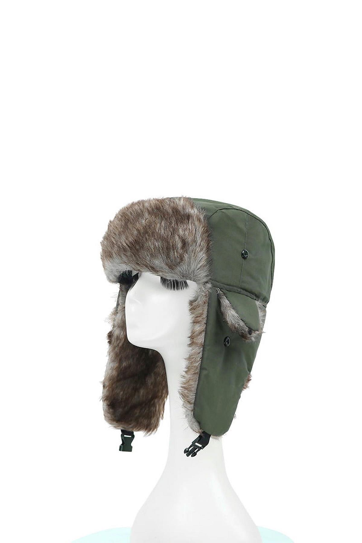 Unisex Çocuk Sıcak Kürklü Bere Kışlık Kulaklı Kayak Şapkası 52Cm