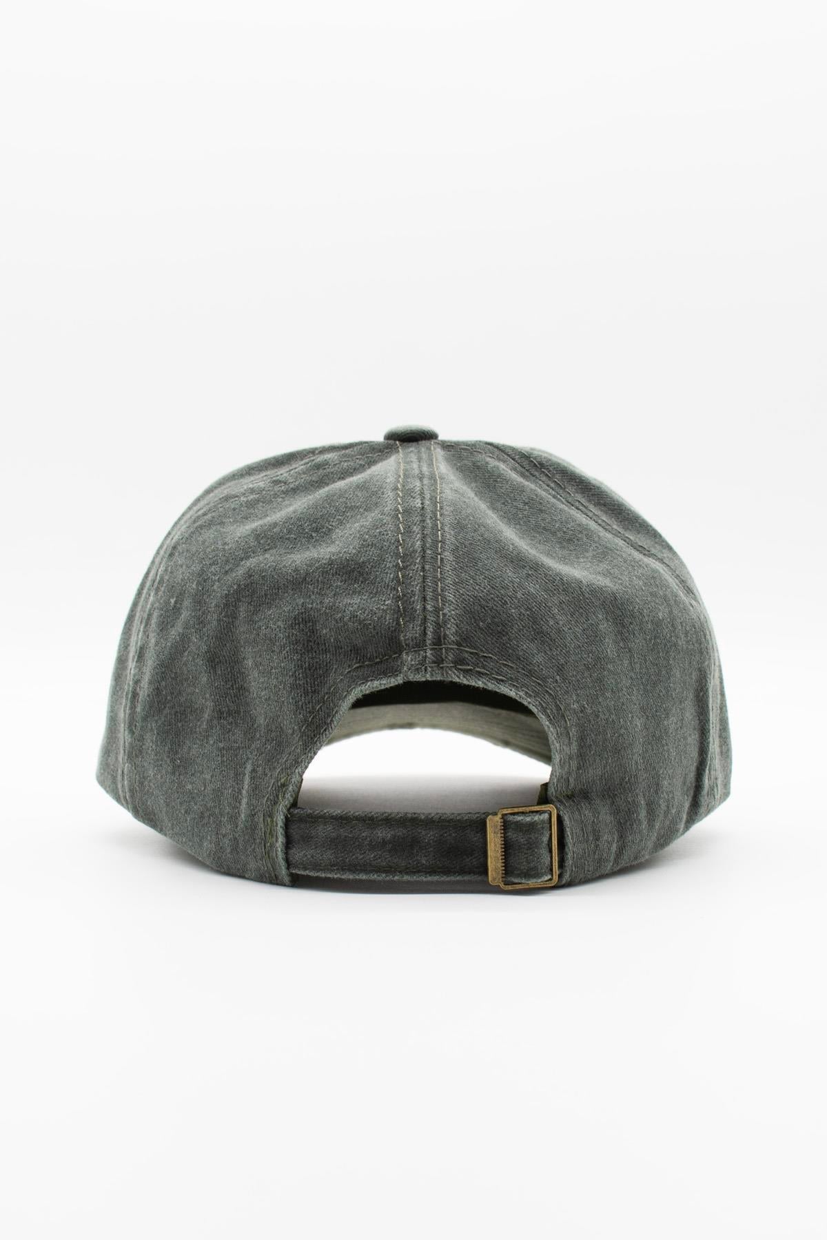 Vintage Eskitme Balık Logolu Denim Şapka | San Francisco Trucker Kep