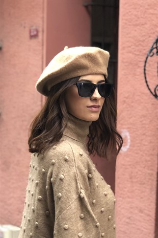 Mİd Brown Parisienne Beanie