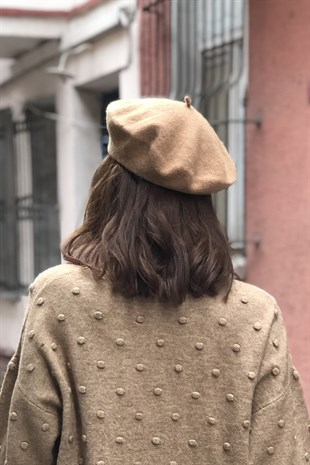 Mİd Brown Parisienne Beanie