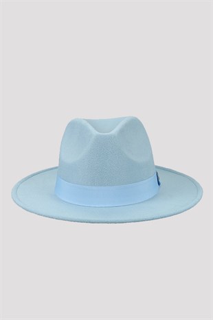 Baby Blue Fedora Hat
