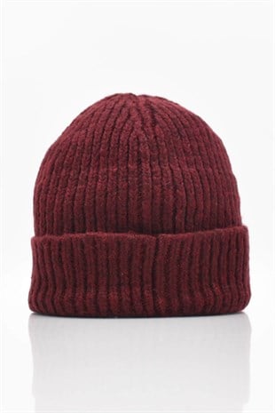 Erkek Bordo Yün Bere