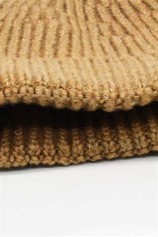 Womens Winter Beanie Camel