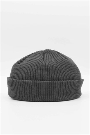 Kadın Füme Docker Bere Katlamalı Cap Şapka