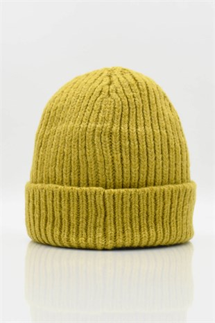 Womens Mustard Winter Beanie
