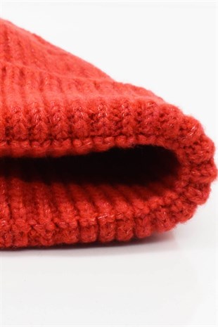 Womens Coral Winter Beanie