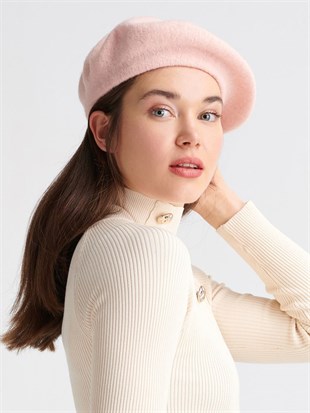 Womens Parisienne Beanie French Style Hat Powder