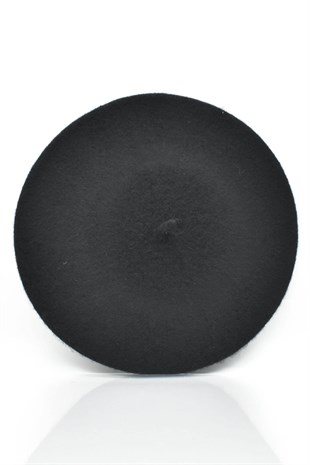 Womens Parisienne Beanie Black French Style Hat