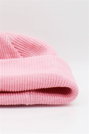 Womens Trend Retro Hip-Hop Docker Beanie Pink