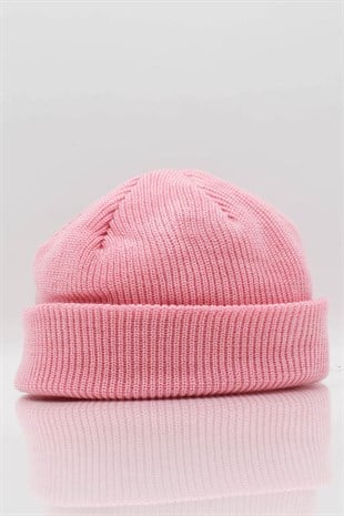 Womens Trend Retro Hip-Hop Docker Beanie Pink