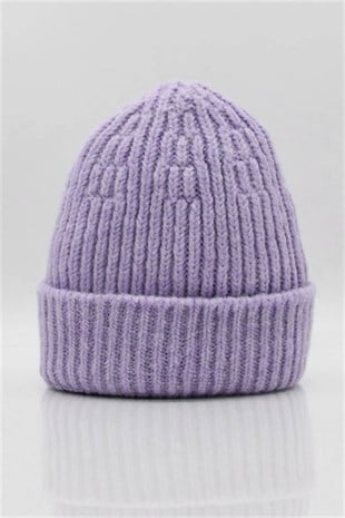 Kadın Yün Bere Lila