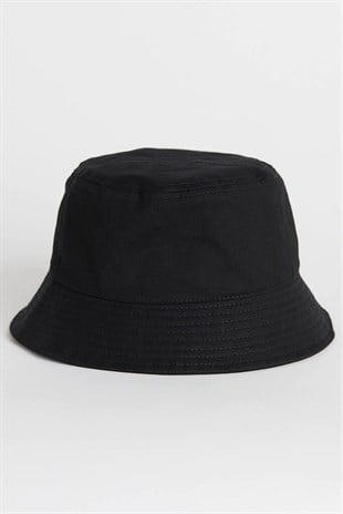 Uv Korumalı Siyah Bucket Şapka Unisex
