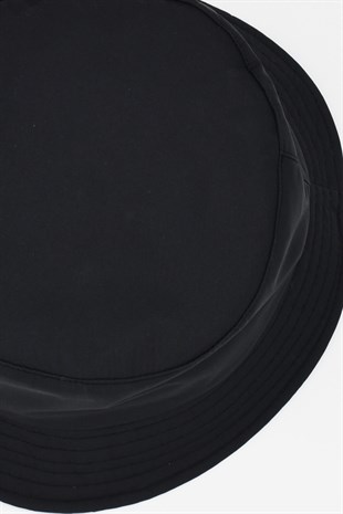 Waterproof Kışlık Trend Siyah Bucket Şapka