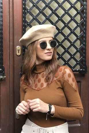Camel Parisienne Beanie