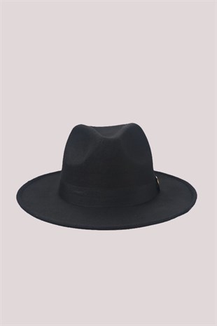 Erkek Siyah Fötr Şapka