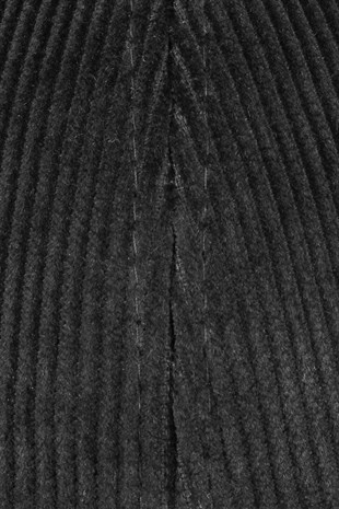 Black Cord Mens Hat Ribbed Baseball Cap