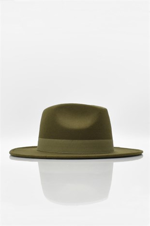 Erkek Fedora Şapka-Haki