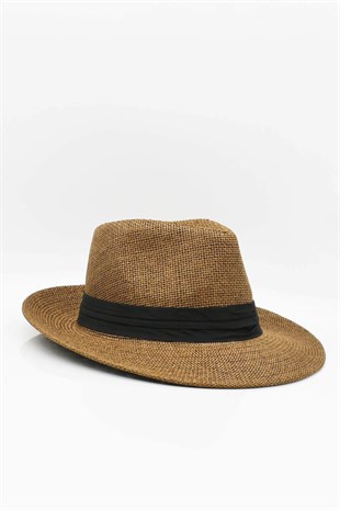 Womens Straw Twisted Hat