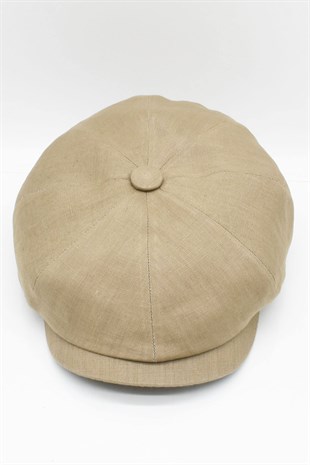 Erkek %100 Cotton Yazlık İngiliz Kasket Şapka