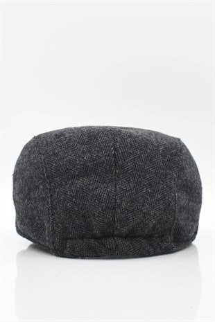 Mens Flat Cap Herringbone Flat Cap Winter Flat Cap