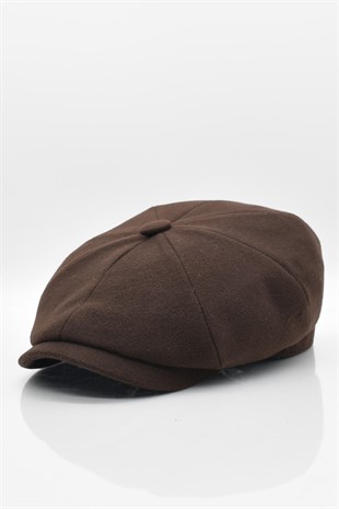 Erkek Yün Kahve Baretta Kasket