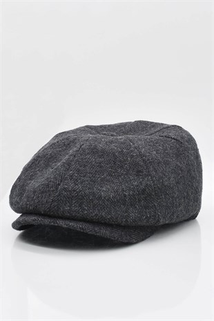 Erkek Yün Şapka Kasket Newsboy Cap Peaky Blinders Kasket Fötr Bere Kasket Fötr Bere