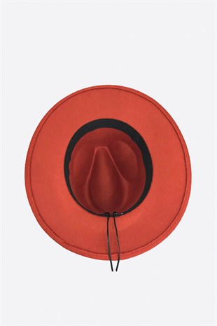 Brick Color Fedora Hat
