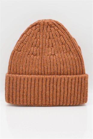 Womens Brick Color Beanie