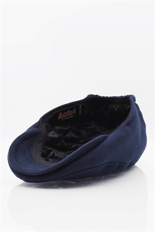 Cosmos Navy Mens Winter English Style Flat Cap