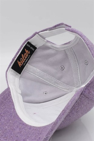 Womens Lilac Winter Baseball Cap Hat