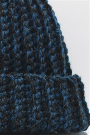 Hand Made Handmade Winter Beanie Muline Patrol-Black