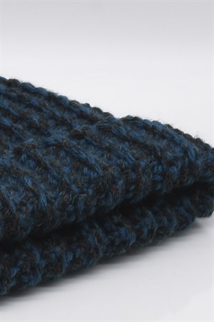 Hand Made Handmade Winter Beanie Muline Patrol-Black