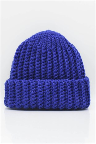 Hand Made Handmade Winter Beanie-Navy