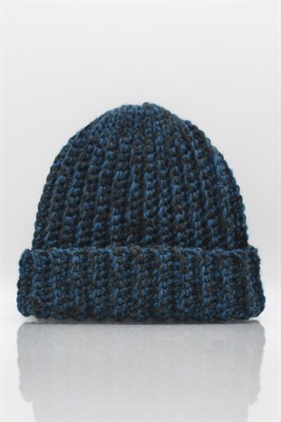 Hand Made Handmade Winter Beanie Muline Patrol-Black