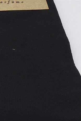 Erkek Pamuklu Siyah 4 Çift Çorap Kokulu 40-44