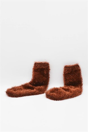 Kadın 6 Çift Peluş Termal Uyku Çorabı 36-40