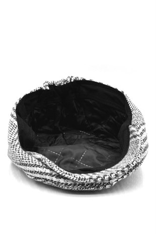 Mens Brood Black Plaid Winter Flat Cap Hat