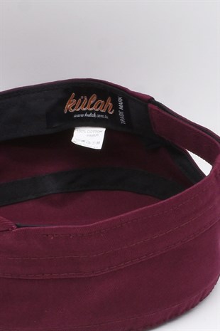 Erkek Kastro Şapka Kasket Outdoor Castro Kep Bordo