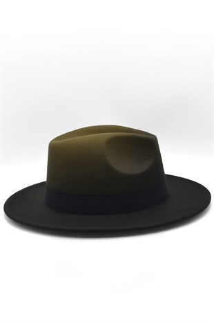 Erkek Multicolor Fötr Şapka Haki Panama Hat