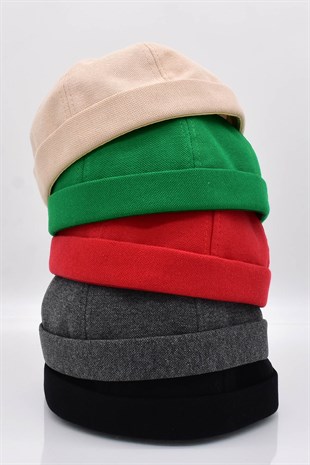 Erkek Hipster Premium Cap Antrasit Docker Şapka