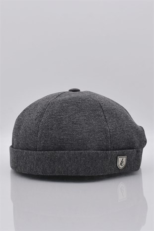 Erkek Hipster Premium Cap Antrasit Docker Şapka