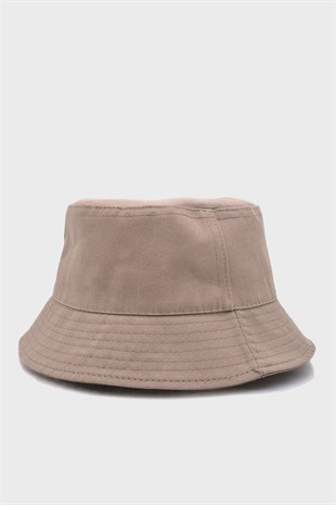%100 Pamuk Camel Kova Balıkçı Şapka Bucket Hat