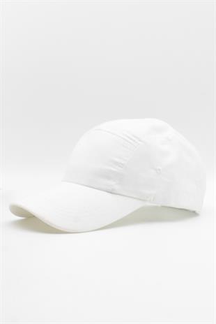 5 Panel Basic Street Snapback Hiphop Cap Beyaz Şapka