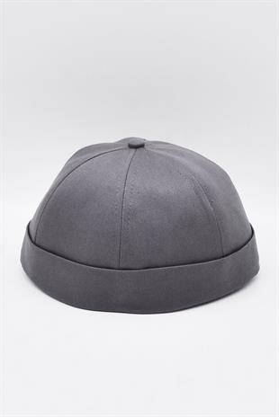 Anthrachite Hiphop Docker Hat %100 Cotton Folded Cap