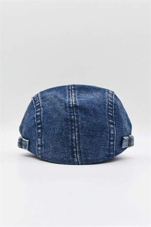Ayarlanabilir Tokalı Denim Yazlık Erkek Kot Kasket Şapka