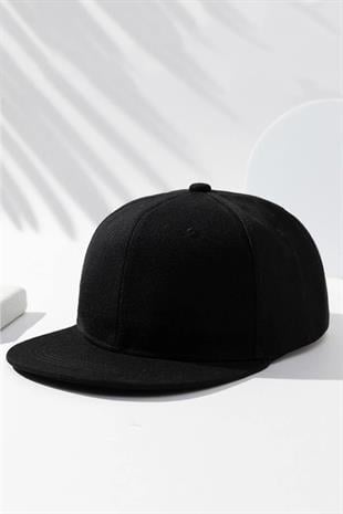 Basic Street Snapback Hiphop Cap Siyah Şapka