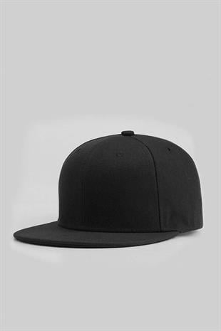 Basic Street Snapback Hiphop Cap Siyah Şapka